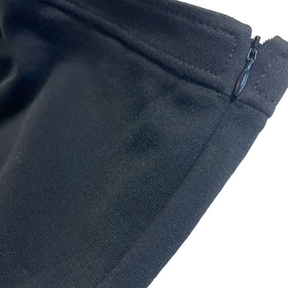 St John Caviar Alexa Milano Black Knit Vented Ankle Pant - Picture 5 of 16